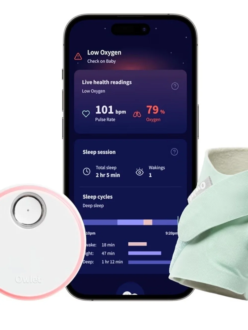 Owlet Dream/Smart Sock Baby Monitor - Mint